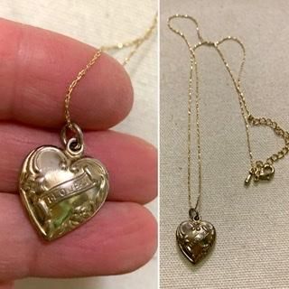 40s 50s ハート ネックレス ヴィンテージ アンティーク 40s 50s ハート ネックレス ヴィンテージ アンティーク