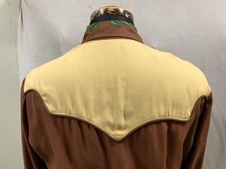 オーナー私物) 40s 50s ツートーン 切替 カラフル 刺繍 ウエスタン