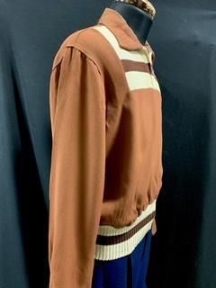 50s ツートーン切替 ハーフジップ プルオーバー リブシャツ 50s ツートーン切替 ハーフジップ プルオーバー リブシャツ