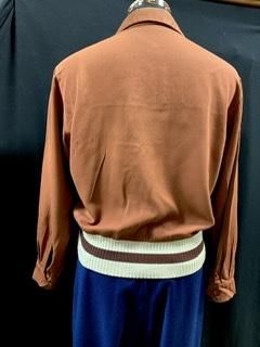 50s ツートーン切替 ハーフジップ プルオーバー リブシャツ 50s ツートーン切替 ハーフジップ プルオーバー リブシャツ