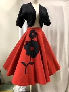 1950s vintage ヴィンテージ　レア　フェルト　サーキュラー　スカート 1950´s ヴィンテージ サーキュラースカート フェルト ユーロ
