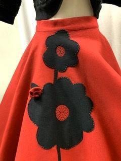 50s ヴィンテージ サーキュラースカート フェルト USA