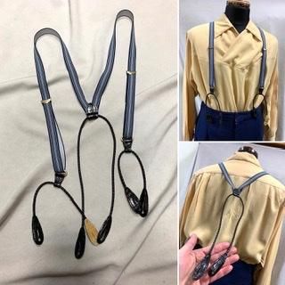 ビンテージ サスペンダー ストライプ 紳士 メンズ レトロ アンティーク 戦前 ビンテージ サスペンダー ストライプ 紳士 メンズ レトロ