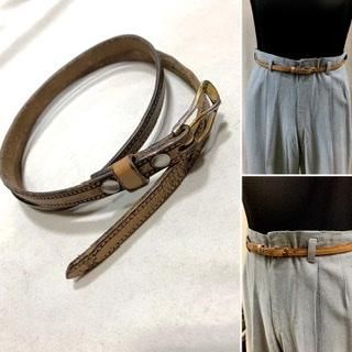 50s スキニーベルト ヴィンテージ ロカビリー ベルト 革ベルト 50s スキニーベルト ヴィンテージ ロカビリー ベルト 革ベルト