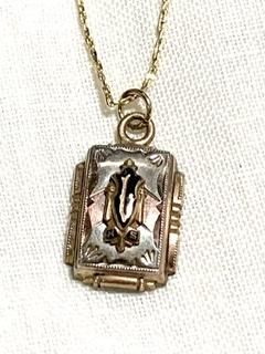 40s 10KGF カレッジリング ペンダント ハイスクール リング クラス 