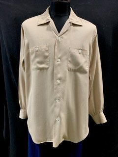 50s (Lサイズ)ギャバジンシャツ ハンドステッチ SKIPPER Wilson 