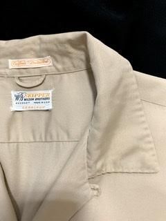50s (Lサイズ)ギャバジンシャツ ハンドステッチ SKIPPER Wilson 50s (Lサイズ)ギャバジンシャツ ハンドステッチ SKIPPER Wilson