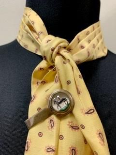 50s ガラスドーム型 乗馬 馬 競馬 ネクタイピン ヴィンテージ 1950年代