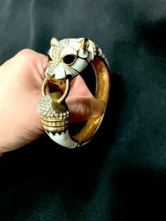 ヒョウ ホワイトタイガー ブレスレット バングル アクセサリー