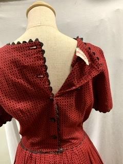 50s 赤黒ワンピース ヴィンテージ 1950年代 Dallas ダラス 50s 赤黒ワンピース ヴィンテージ 1950年代 Dallas ダラス
