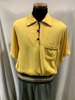 50s ギャバジン プルオーバー リブシャツ CAMPUS キャンパス 50s ギャバジン プルオーバー リブシャツ CAMPUS キャンパス