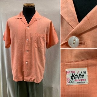 50s〜　HIT THE HALE-NIU JACKPOT ボーリングシャツ　夏