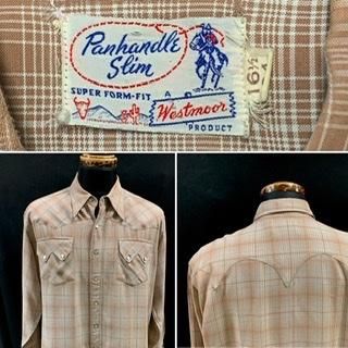 40s panhandle slim 50s レーヨン ウエスタンシャツ westmoor