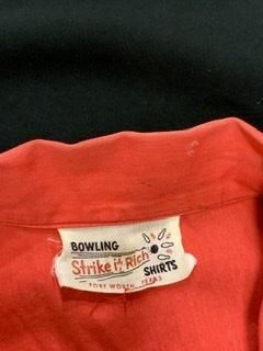 50s strike it rich 赤 ボーリングシャツ 1950年代 フリーメイソン