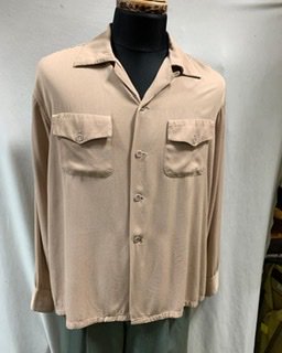 40s 50s ギャバシャツ シャツ ヴィンテージ ギャバ 長袖シャツ 1940 ...