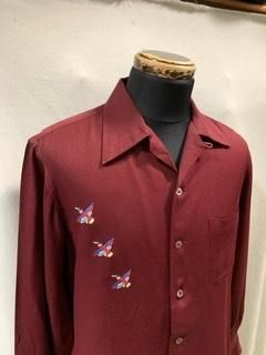 40s 50s マクレガー ギャバシャツ 渡り鳥 刺繍 ロングポイント 40s 50s マクレガー ギャバシャツ 渡り鳥 刺繍 ロングポイント