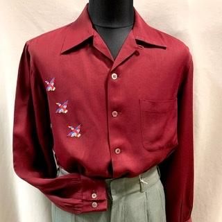 40s 50s マクレガー ギャバシャツ 渡り鳥 刺繍 ロングポイント 40s 50s マクレガー ギャバシャツ 渡り鳥 刺繍 ロングポイント
