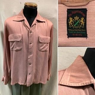 50s ピンク 切替 ギャバシャツ ギャバ ギャバジン ヴィンテージ 50s ピンク 切替 ギャバシャツ ギャバ ギャバジン ヴィンテージ