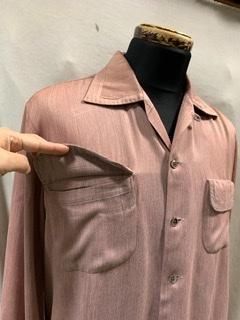 50s ピンク 切替 ギャバシャツ ギャバ ギャバジン ヴィンテージ 50s ピンク 切替 ギャバシャツ ギャバ ギャバジン ヴィンテージ
