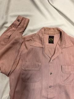 50s ピンク 切替 ギャバシャツ ギャバ ギャバジン ヴィンテージ 50s ピンク 切替 ギャバシャツ ギャバ ギャバジン ヴィンテージ