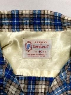 TOWN CRAFT ヴィンテージシャツ USED 60s TOWNCRAFT Penneys White Oxford B/D Shirt（15）DEAD-STOCK