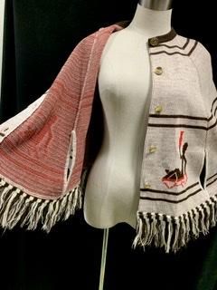50s 60s ニットケープ ジャガード 編み込み 1960年代 50s 60s ニットケープ ジャガード 編み込み 1960年代