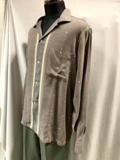 スペシャル！50sビンテージレーヨン切替ロカビリー長袖シャツ 50s ARROW シャツ ヴィンテージ 1950年代 ロカビリーシャツ