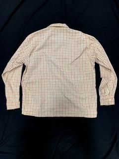 【海外 正規品】 50s 当時モノ シャツ トリコロール プリントコーデュロイ トップス