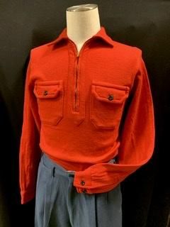 50s 赤黒 ハーフジップ doublet スポーツシャツ スポシャツ 50s 赤黒 ハーフジップ doublet スポーツシャツ スポシャツ