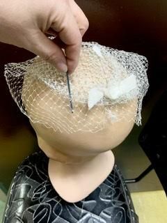 50s デッドストック 白 ヘッドピース ヴェール ヴィンテージ
