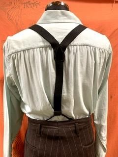 黒 ボタン式 サスペンダー ヴィンテージ used USA suspenders