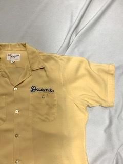 50s king Louie 無地 ボーリングシャツ ヴィンテージ レーヨン