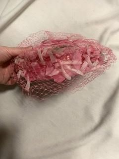 50s ヘッドピース 帽子 ヴィンテージ ヴェール ヘッドドレス