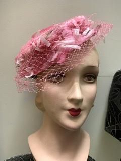 50s ヘッドピース 帽子 ヴィンテージ ヴェール ヘッドドレス
