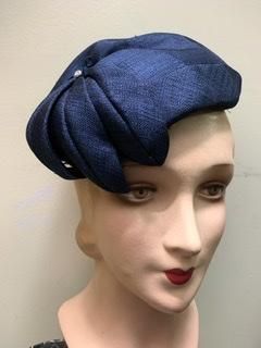 ✴︎Vintageヘッドドレス✴︎1950年代✴︎ 40s 50s 黒 ハット 帽子 ヘッドドレス ヘッドピース