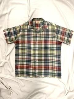 50's レーヨンシャツ マドラスチェック vintage Truval 50s 60s 開襟 オープンカラー ヴィンテージ ボックス