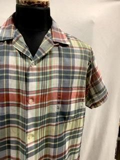 50s 60s マドラスチェック 半袖シャツ シャツ ヴィンテージ 古着