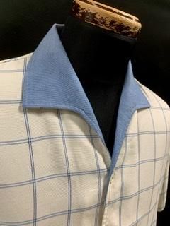 50s 60s ツートーン 切替 イタリアンカラー シャツ 半袖シャツ