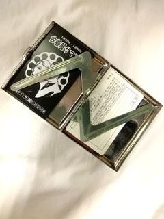 50s ライターも入る イナズマ柄 シガレットケース ドイツ製 50s ライターも入る イナズマ柄 シガレットケース ドイツ製