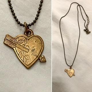 50s 60s 矢が刺さった ハート ネックレス スウィートハート 50s 60s 矢が刺さった ハート ネックレス スウィートハート