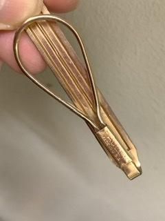40s 凸凹 イカつい ゴールド ネクタイピン ヴィンテージ 1940