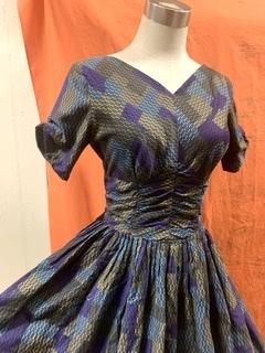 50s 前も後ろもVネック ワンピース ドレス サーキュラー 50s 前も後ろもVネック ワンピース ドレス サーキュラー