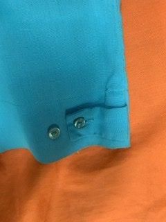 ヴィンテージ ボーリングシャツ　50s 60s ターコイズブルー　短丈　レーヨン ヴィンテージ ボーリングシャツ 50s 60s ターコイズブルー 短丈