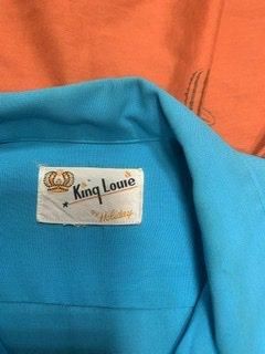 50s V字 切替 ツートーン ボーリングシャツ ヴィンテージ King