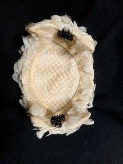 50s ヘッドピース ヘッドドレス ヴィンテージ 1950年代 白