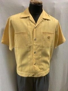 50年代 60年代 50s 60s イエロー 黄色 長袖 開襟 │ヴィテージ