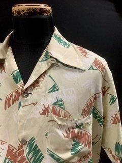 40s ARTVOGUE アトミック レーヨンハワイアンシャツ 40s ARTVOGUE アトミック レーヨンハワイアンシャツ - メルカリ