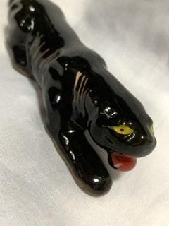 50s 黒ヒョウ ブラックパンサー ヒョウ 黒豹 ヴィンテージ 陶器 50s 黒ヒョウ ブラックパンサー ヒョウ 黒豹 ヴィンテージ 陶器