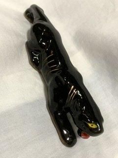 50s 黒ヒョウ ブラックパンサー ヒョウ 黒豹 ヴィンテージ 陶器 50s 黒ヒョウ ブラックパンサー ヒョウ 黒豹 ヴィンテージ 陶器
