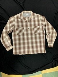 50s 60s シャドーチェック オンブレチェック シャツ 50s 60s シャドーチェック オンブレチェック シャツ